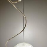 White glass pendant " Capsule " designed by Ross Lovegrove for Artemide. Italy 2010