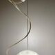 White glass pendant " Capsule " designed by Ross Lovegrove for Artemide. Italy 2010
