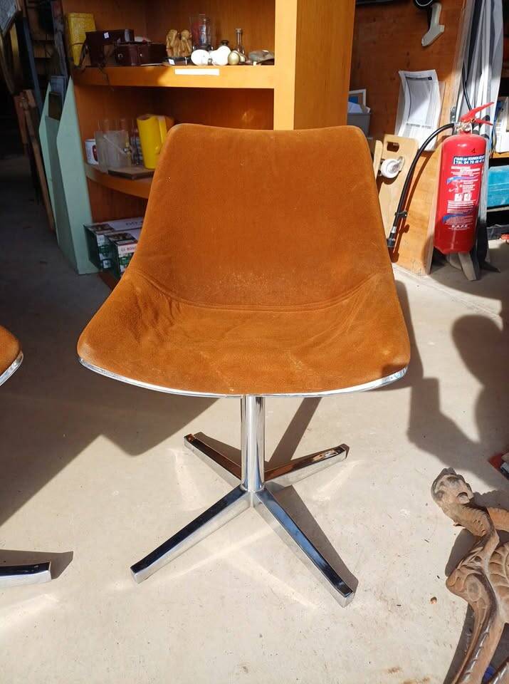 Rare pair of chairs lafargue - 70's design