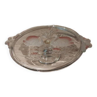 Pink Swan Pie Dish