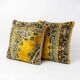 Set of 2 vintage velvet cushion covers 48x51 cm
