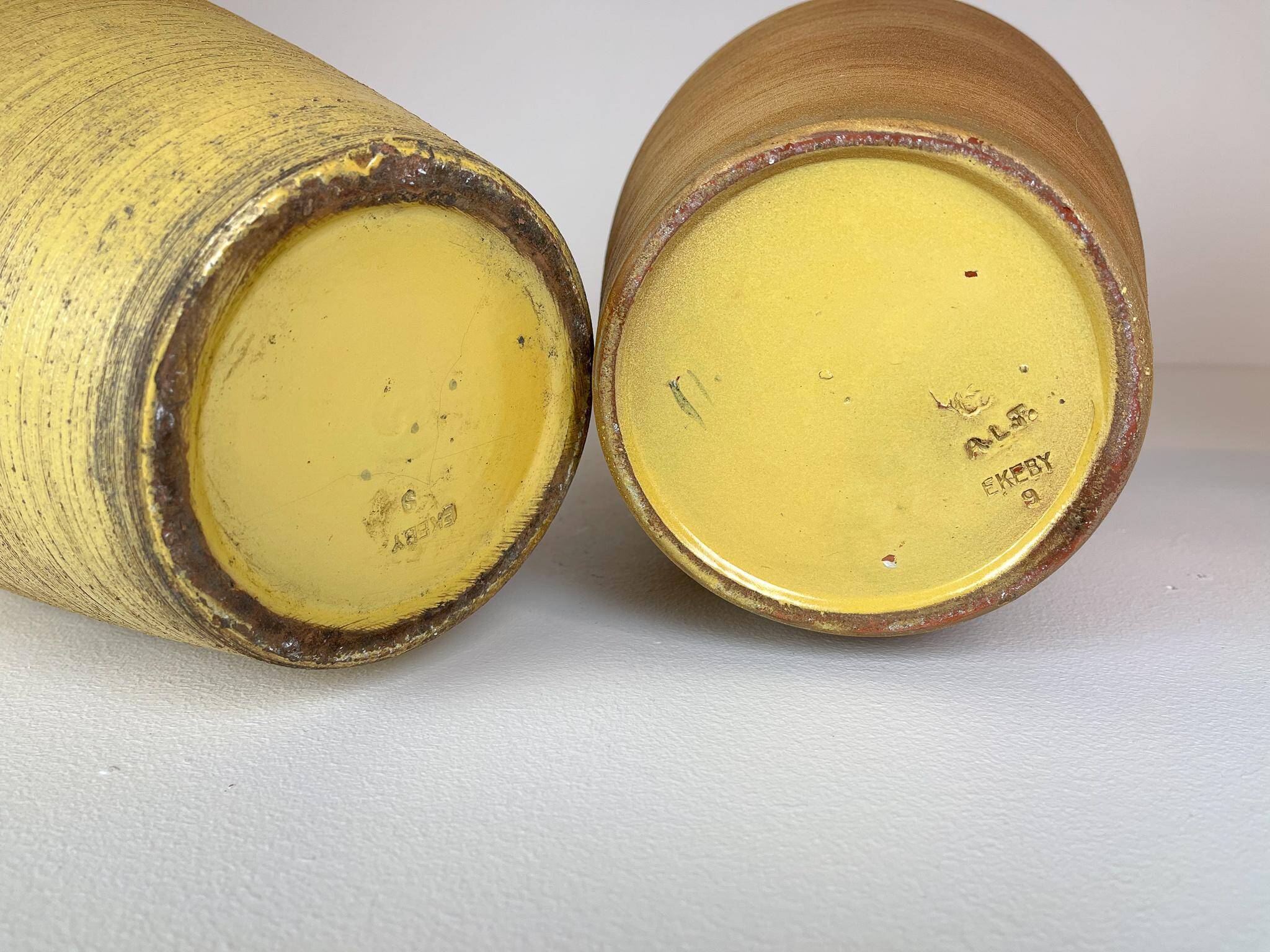 Pair of Art Deco floor vases by Upsala Ekeby, Sweden, 1940s