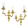 Paire d'applique en bronze doré style Louis XVI, XIXe