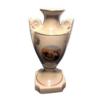 small porcelain amphora vase