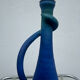 Vintage blue gradient ceramic vase
