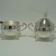 Sugar bowl and milk jar on tray