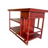 Lydia Levi coral red for McGuire Bar Cart