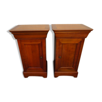 Louis-Philippe style bedside pair