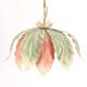 Flower and leaf suspension in pastel tones, 80s