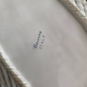 Bread basket or woven ceramic fruit bowl Italy