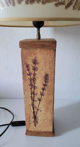 Lampe en gres modele herbier raymonde leduc