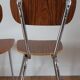 Duo de chaises en formica années 70