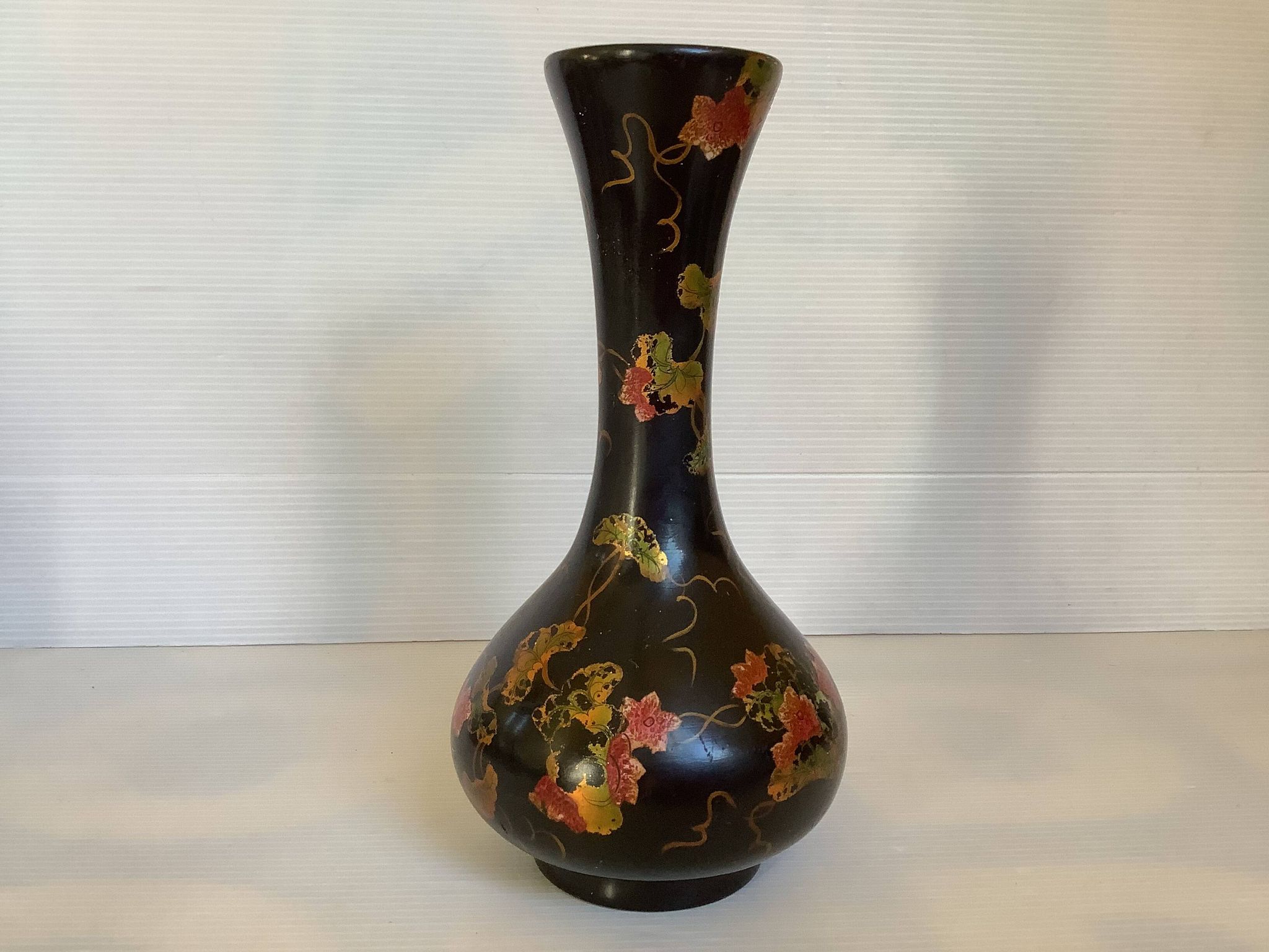 Vase décor japonisant