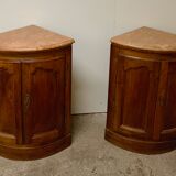 Pair of walnut necks XVIII th