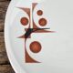 Ensemble de 6 assiettes -Porcelaine de Sologne-Années 70