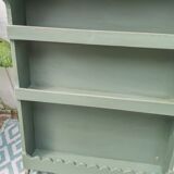 Patinated wooden shelf