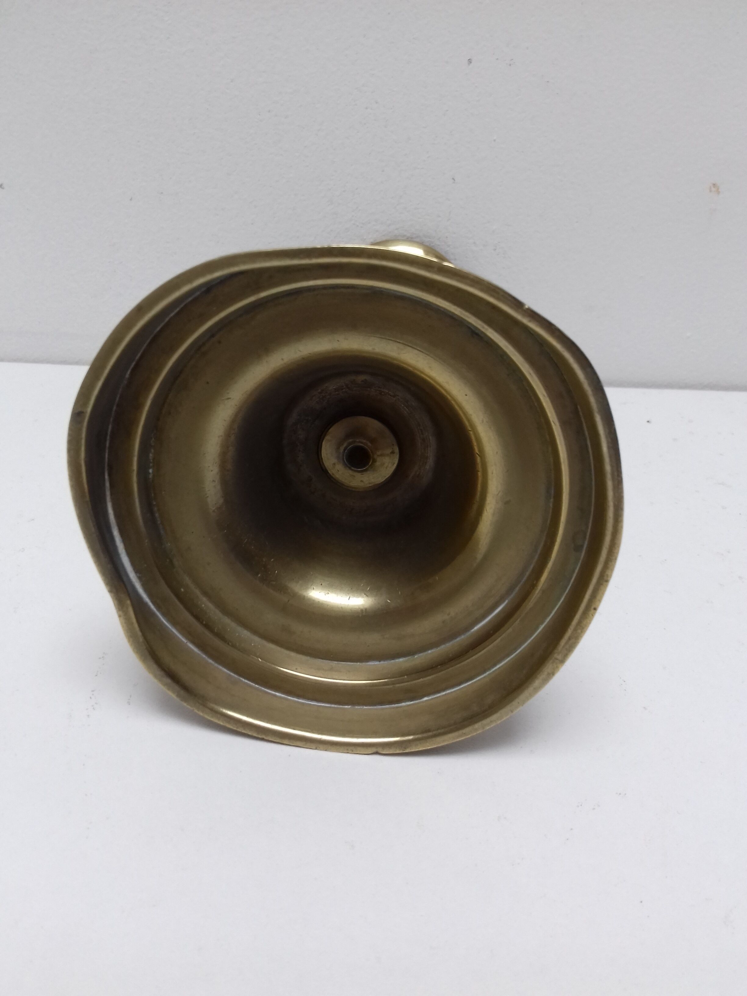 Pair of old brass candlesticks