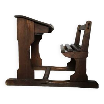 Children's desk with vintage seat