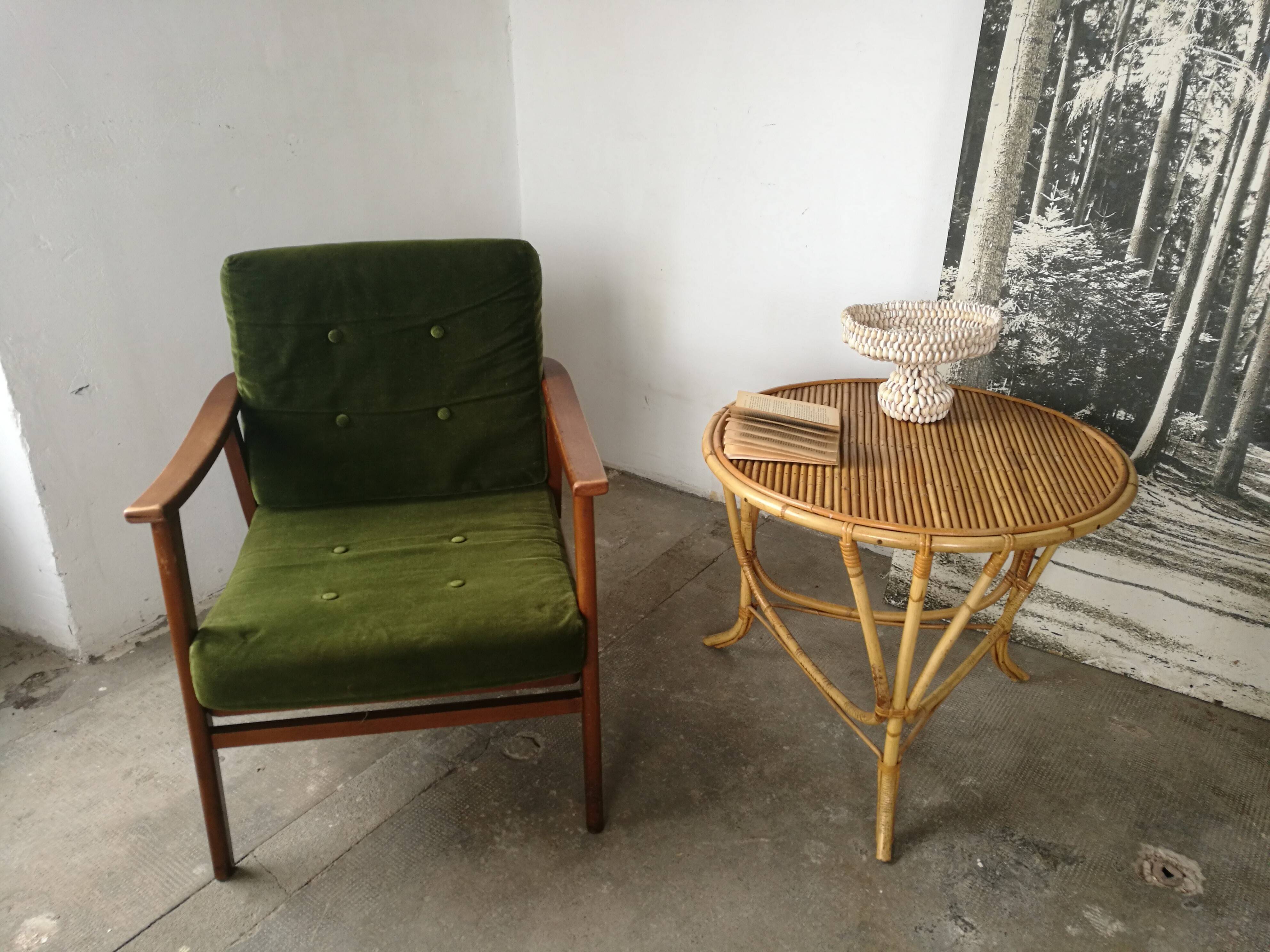 Vintage armchair with Scandinavian shapes