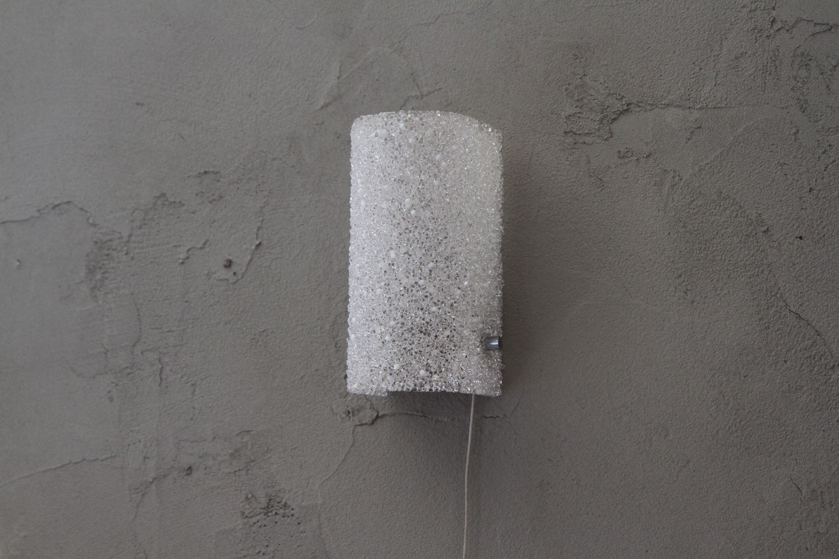 Vintage wall sconce in perspex from the 60s