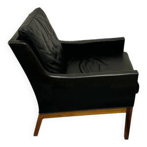 fauteuil lounge en cuir - 1960