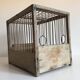 Old bird cage in wood and steel