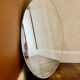 Round mirror beveled 1950