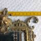 Pair of antique bronze mirrors – Louis XV / Rococo style – 19th century