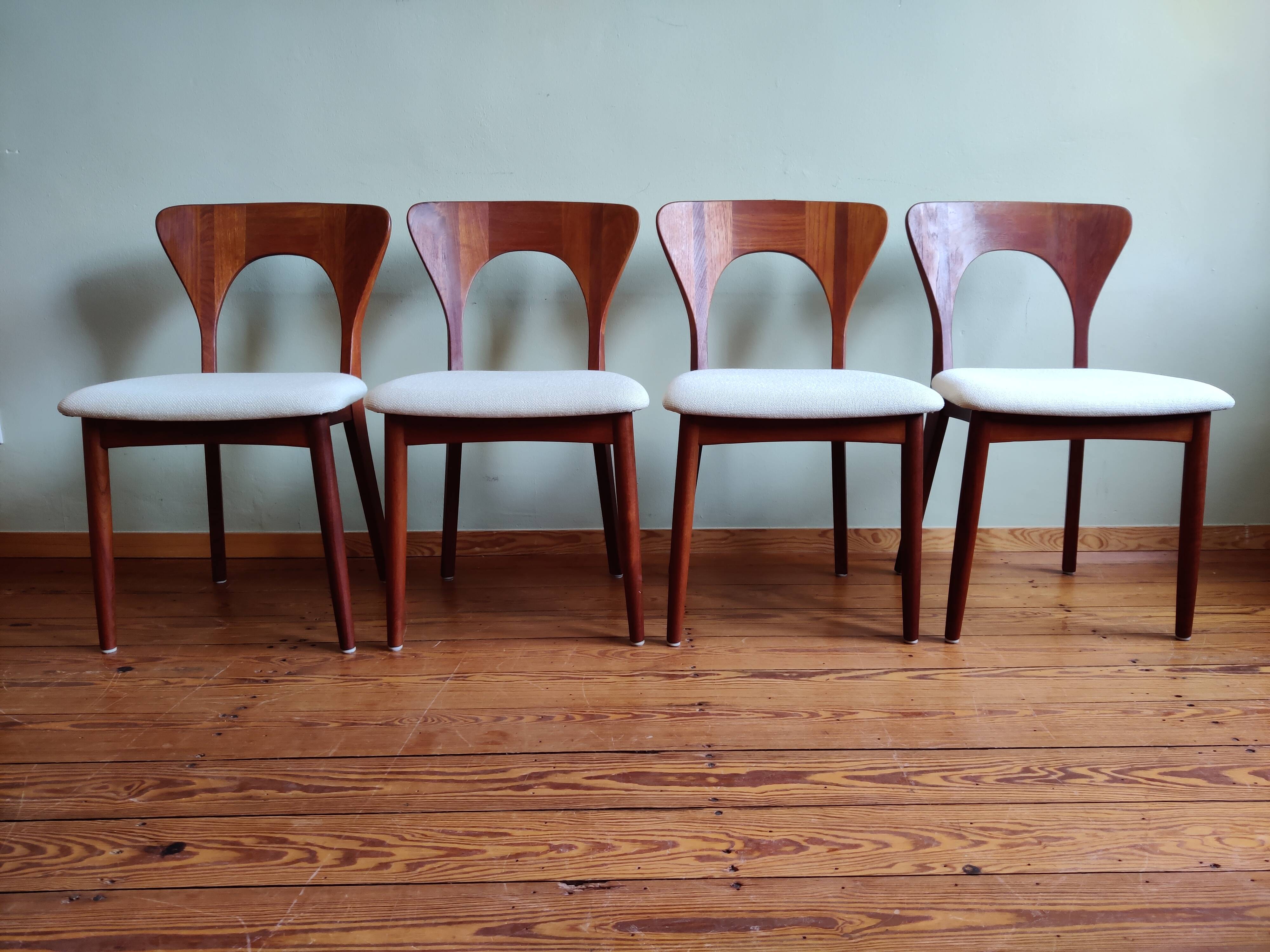 Danish "Peter" Dining Chairs by Niels Koefoed for Koefoeds Hornslet, Set of 4
