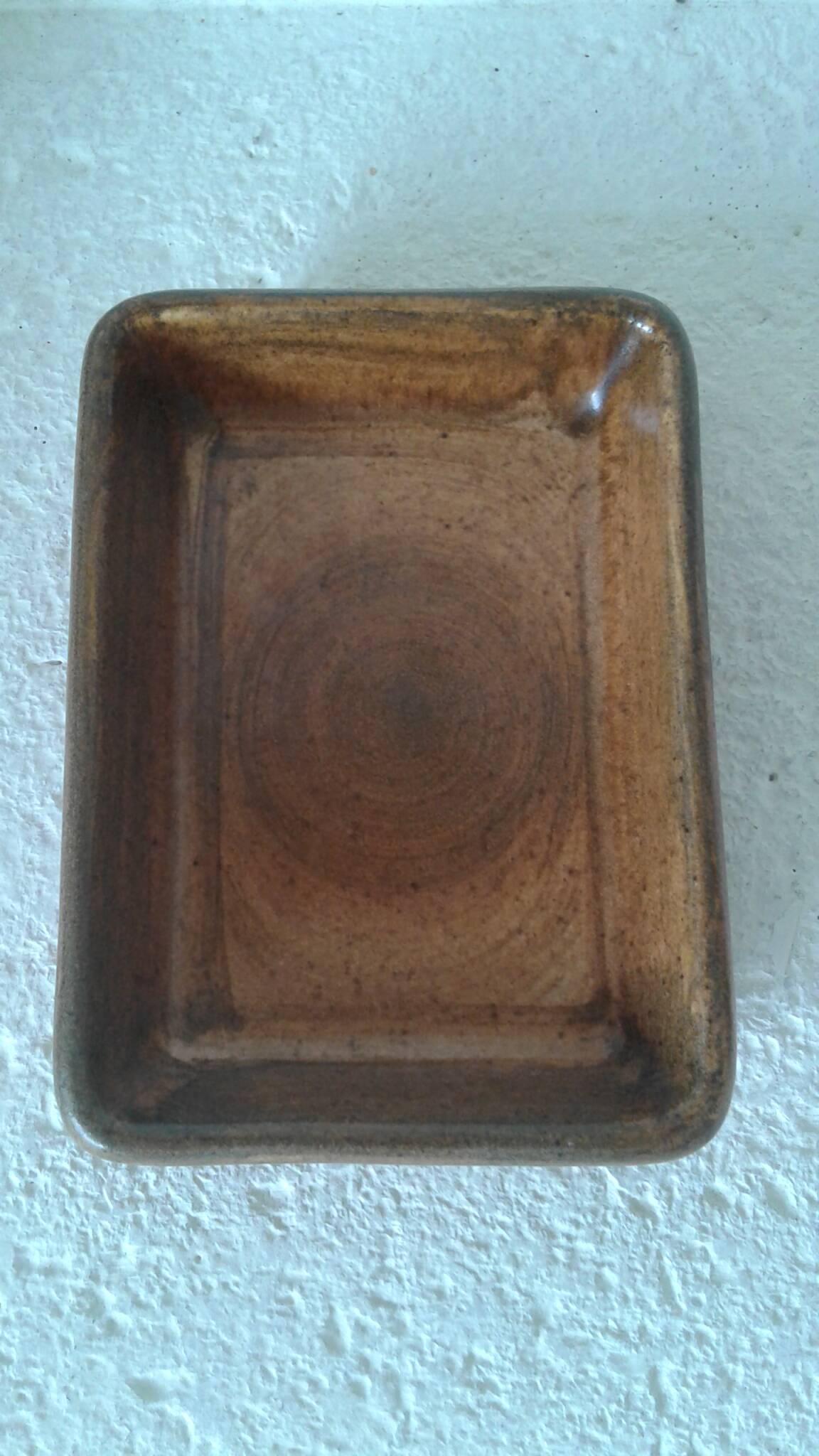 Stoneware butter dish