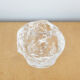 Moulded glass candle holder