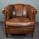Fauteuil club en cuir de mouton