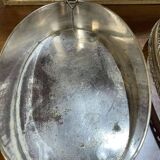 Silver-plated metal table planter from the 1930s