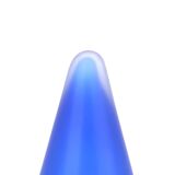 Lampe conique TeePee en verre bleu Sce, années 80
