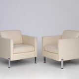 DS-118 Leather Lounge Chairs by De Sede. Set of 2