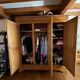Solid oak wardrobe with 3 doors