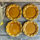 4 assiettes à dessert France vintage