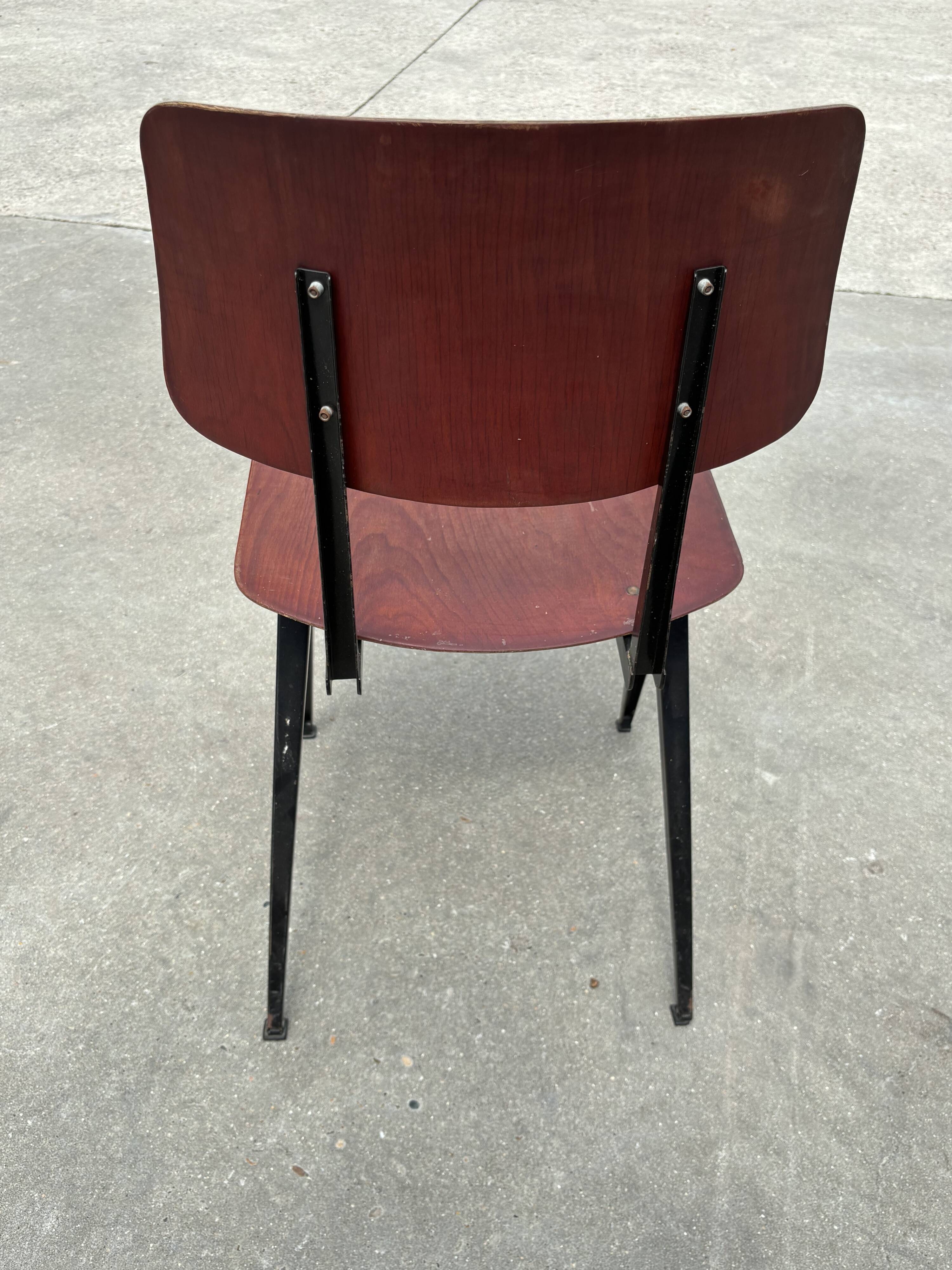 Set of 4 vintage school chairs Galvanitas S16 Netherlands Design
