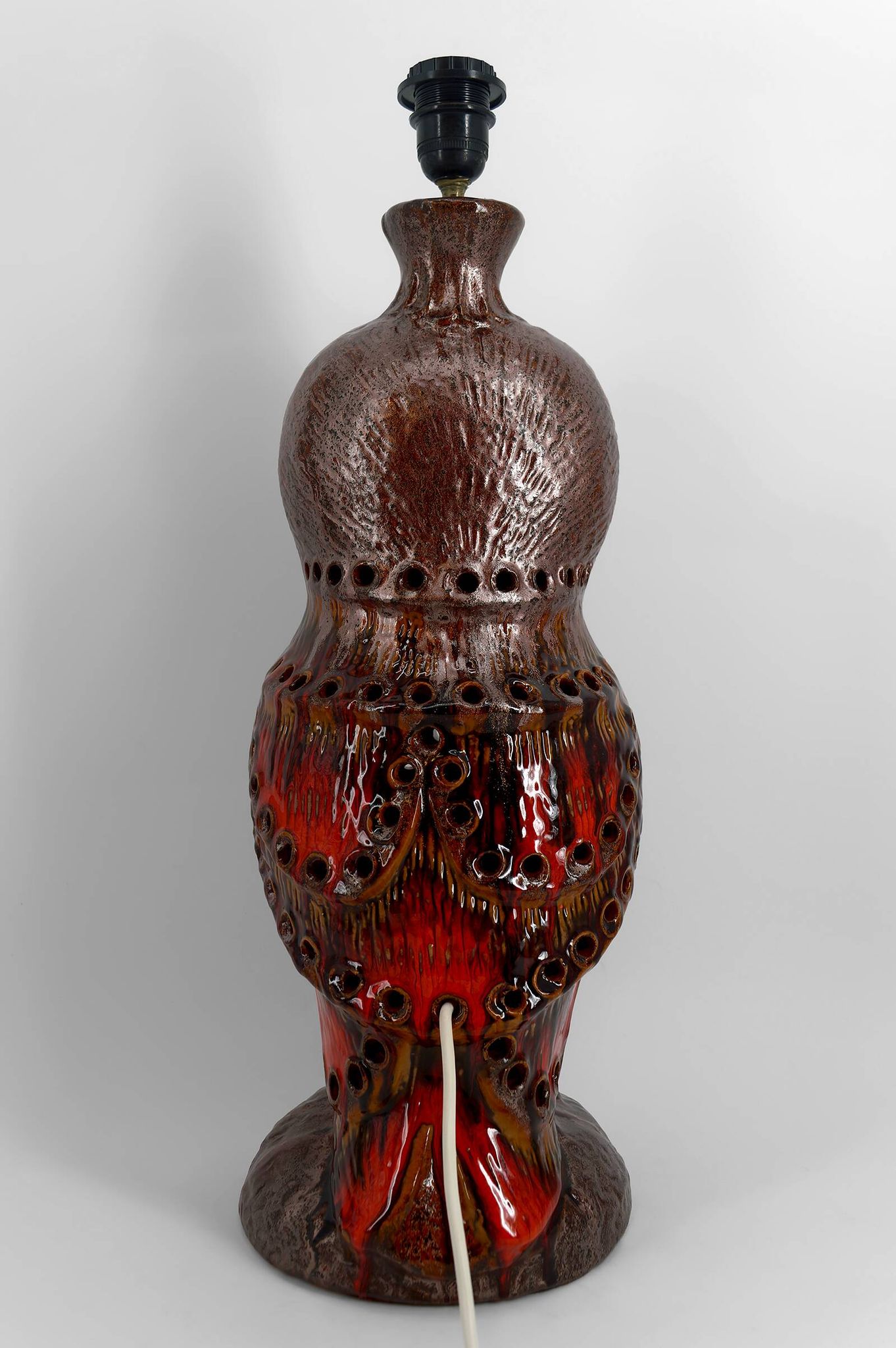 Important "Owl" lamp in ceramic – Walter Gerhards