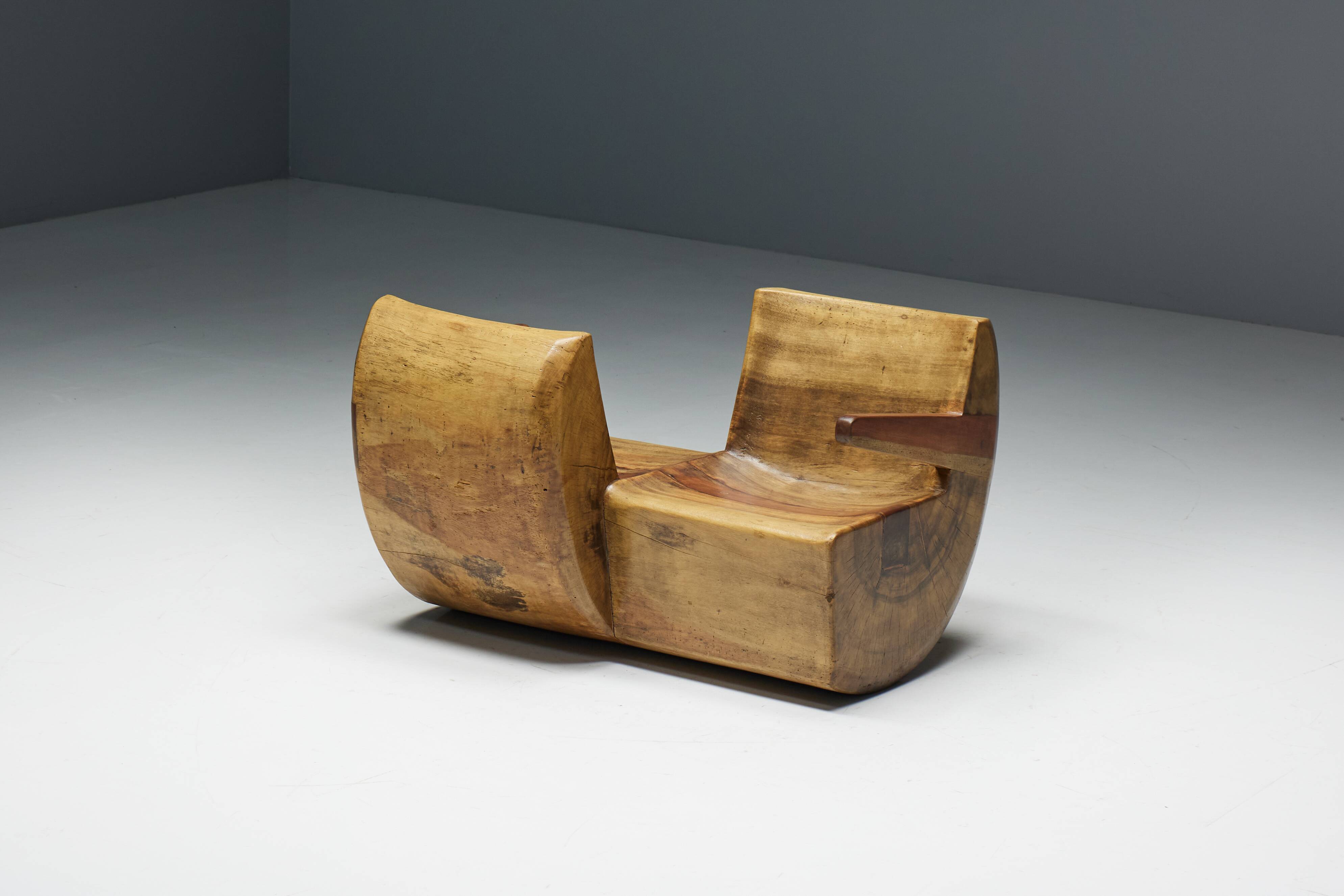 Two-Seater "Namoradeira" by Zanine Caldas, Brazil, 1975