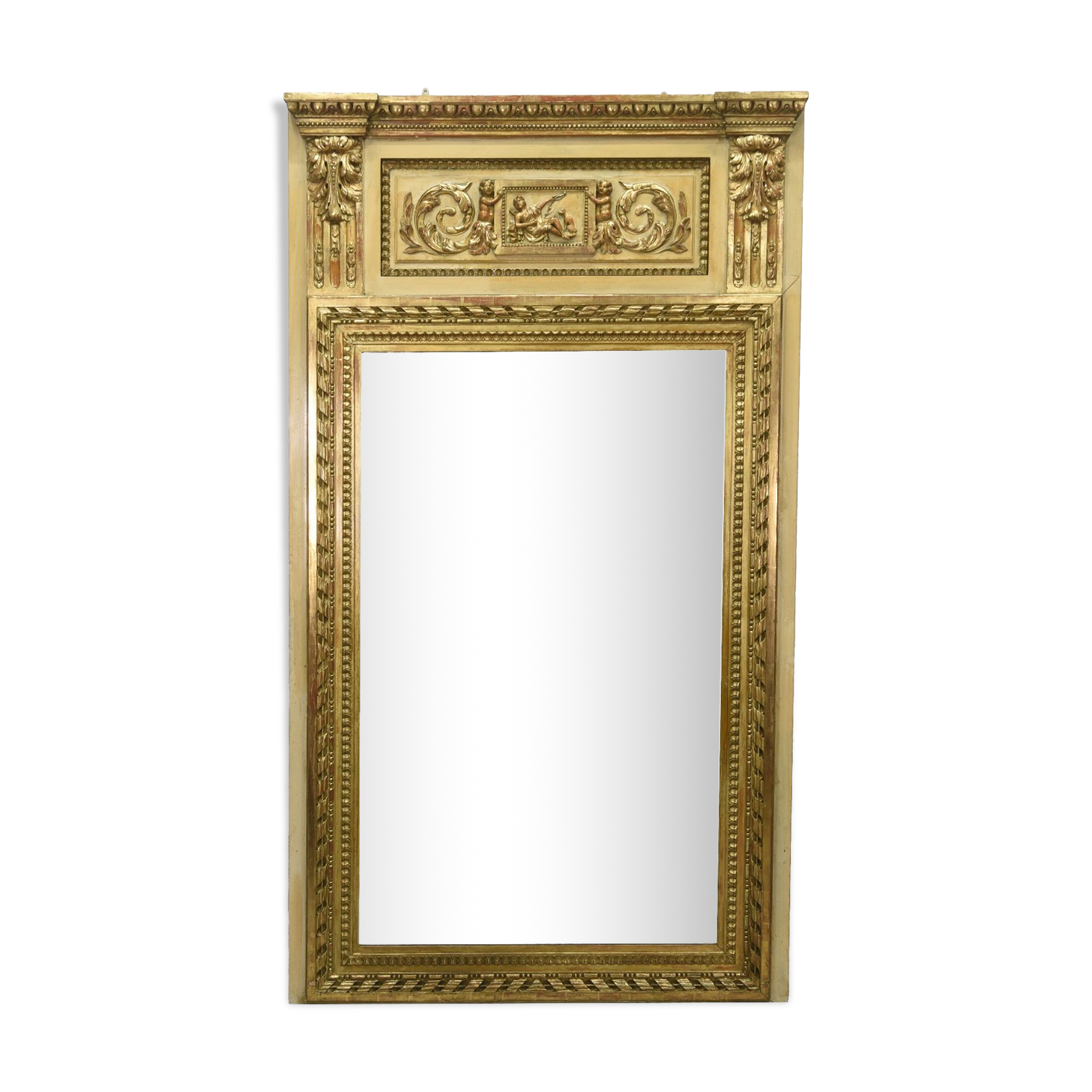 Piedmontese trumeau carved and gilded wood late 18th century