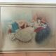 Watercolor woman lying down