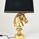 Sculptural Hollywood Regency table lamp in the shape of a horse from the 1970s.