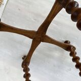 Selette vintage 3 niveaux en bobines de fils en bois années 20-30