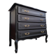 Vintage chest of drawers refurbished in black