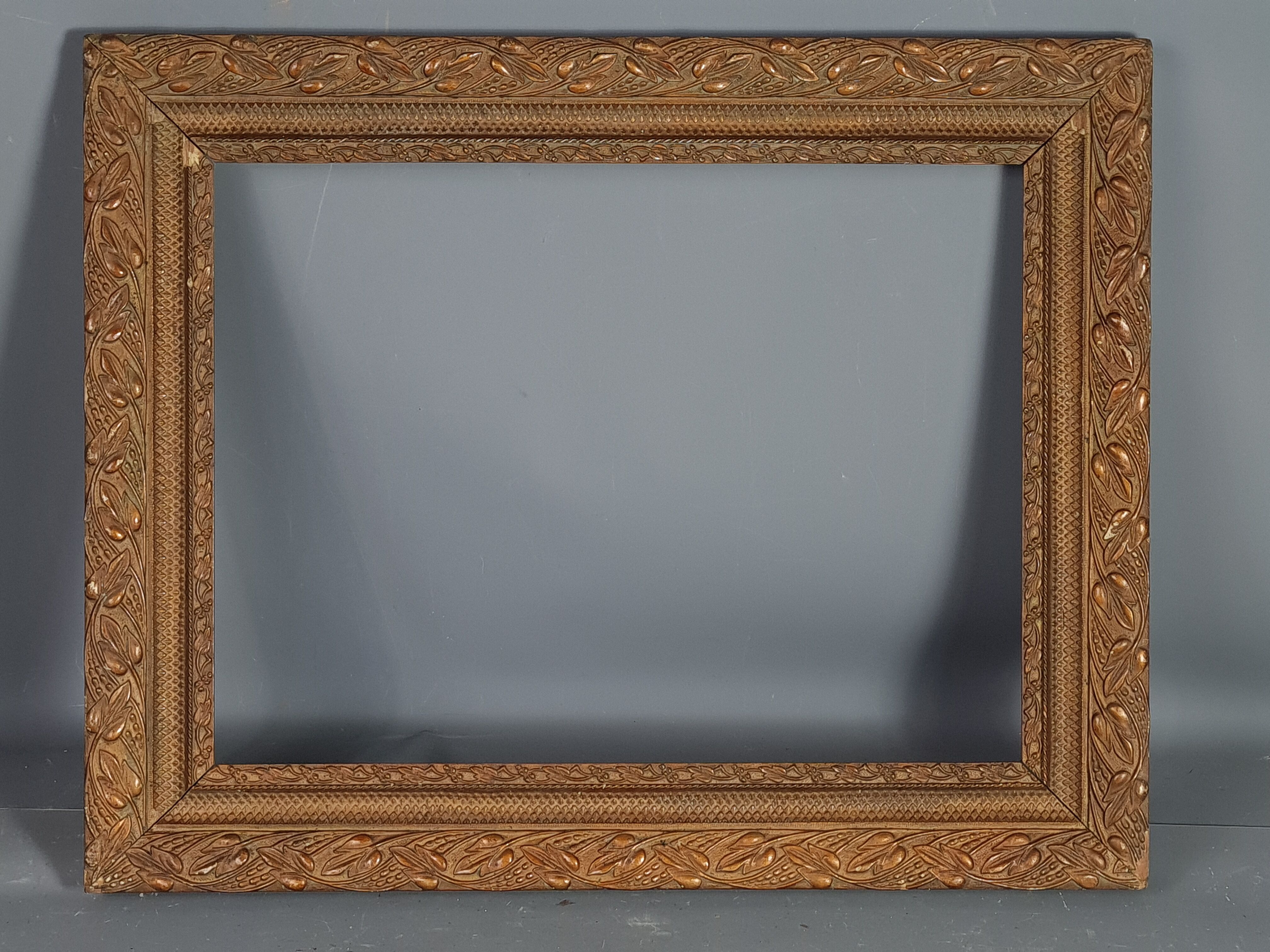 Old frame stucco wood decoration foliage