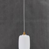 1960s pendant glass lamp by uluv, czechoslovakia