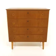 Scandinavian teak chest of drawers, Sweden, 1960