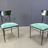 Vintage dining chairs by Belgo chrom, set of 6 - 1970s