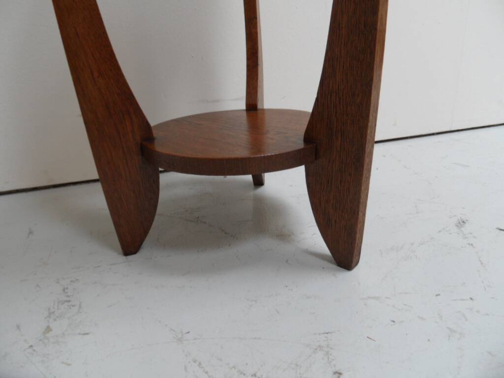 Art Deco oak sidetable
